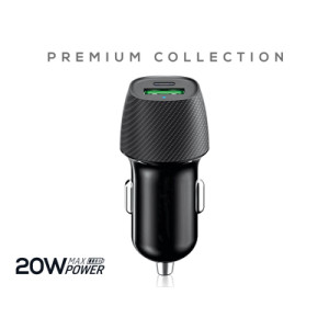 Caricatore Auto 2 USB + Type C 20W 3A