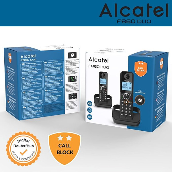 Alcatel F860 Duo Cordless